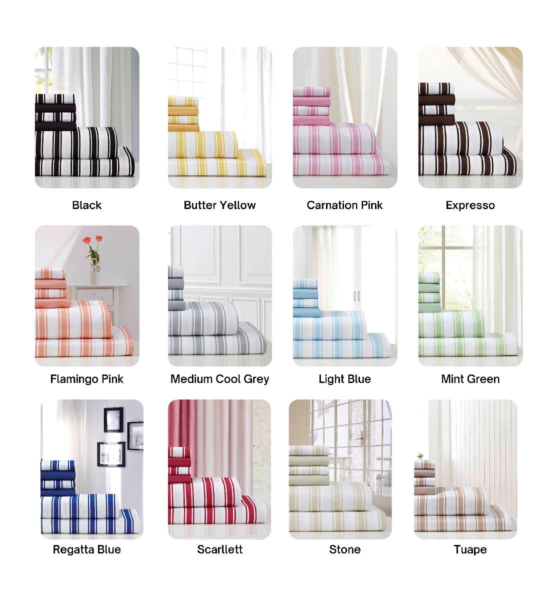 2320 Striped Sheets - Queen